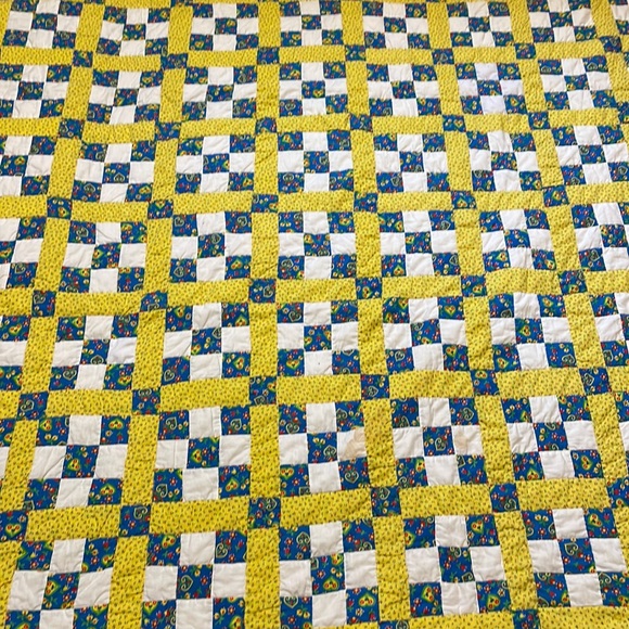 Vintage 9 block quilt